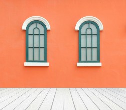 Image de Window with wall and wood floor
