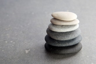 Picture of Stones on black background