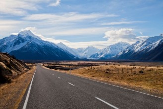 Afbeeldingen van South island road New Zealand