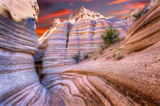 Bild på Tent Rocks Canyon at Sunrise