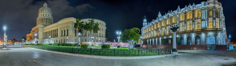 Bild på Cuba grand Teatro Capitol Havanna Nacht