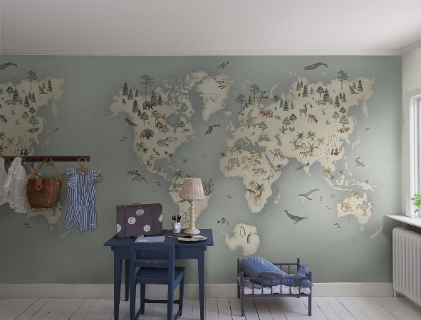 Little Explorer Mural - 6946 wallpaper Boråstapeter