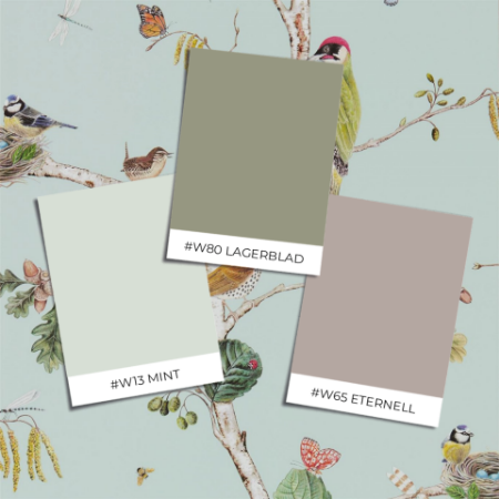 Picture of Farvesammensætning - Woodland Chorus Sky Blue/Multi - DWOW215706 - 00475-01