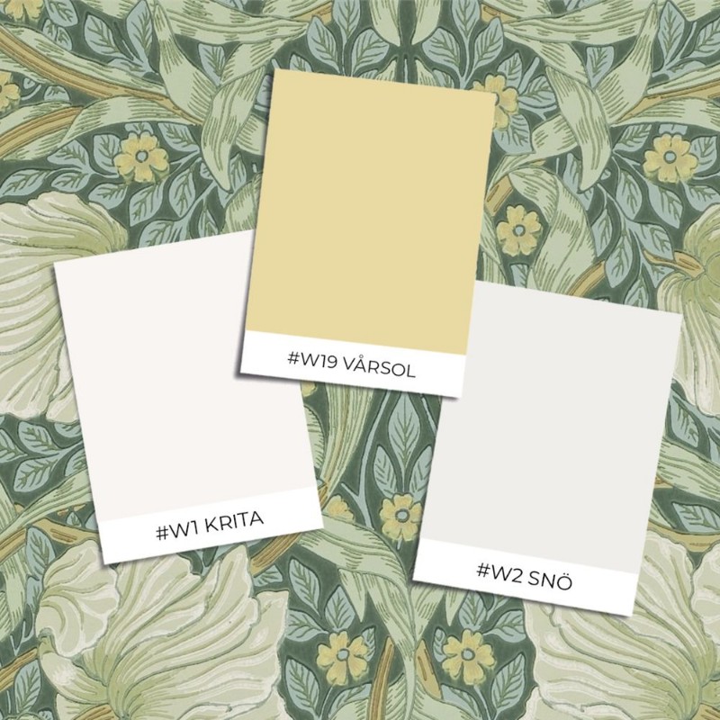 Pimpernel Privet/Slate - 210389 wallpaper William Morris