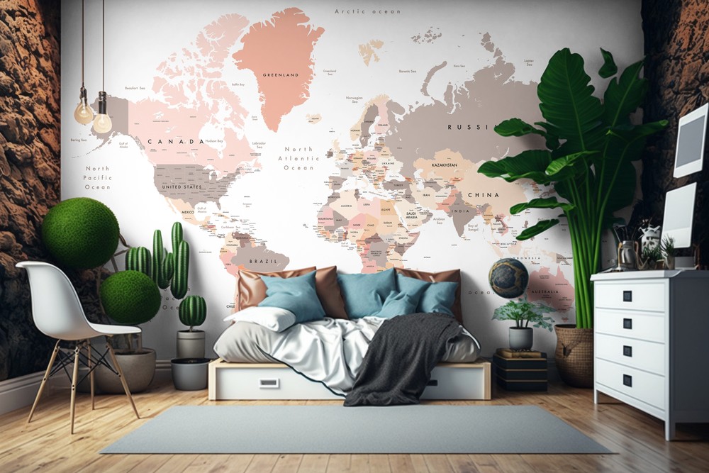 Explorers' Atlas photowallpaper Scandiwall