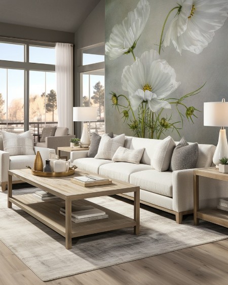 Cosmos Charm photowallpaper Scandiwall