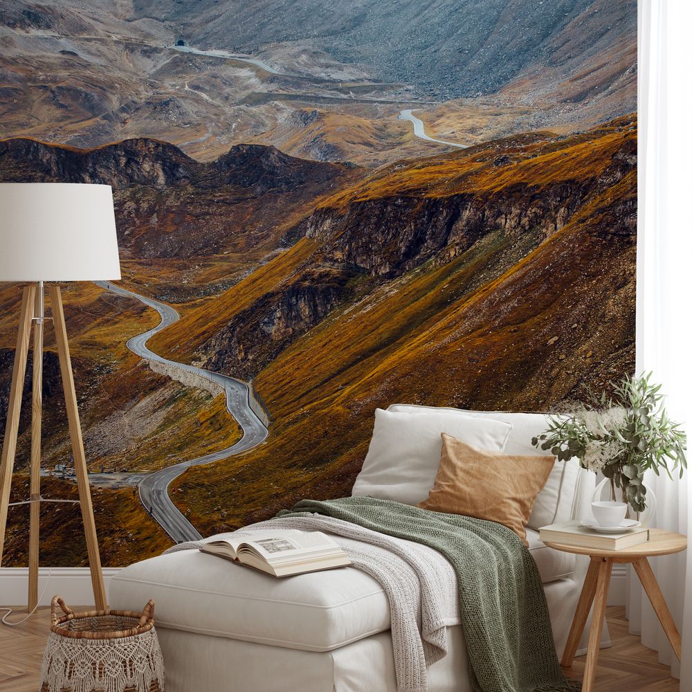Road through the Alps - 1597131 photowallpaper Wallpassion