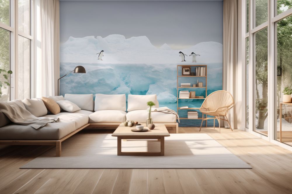 Wall Mural Pingvins On Ice From Wallpassion Wallpassion co uk
