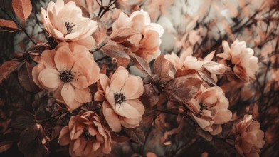 Coral Wild Peony - 2495068 photowallpaper Wallpassion