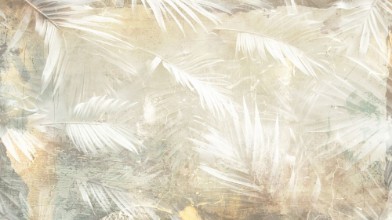 Leaves Floral Art Illustration 4 - 2792250 photowallpaper Wallpassion