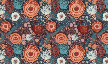 Folk Art-Inspired Pattern - 2947628 photowallpaper Wallpassion