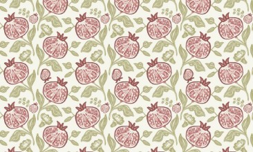 Pomegranates Pattern Light - 2984426 photowallpaper Wallpassion