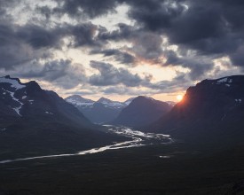 Storm Light in Sarek Lapland - f1902052 photowallpaper Wallpassion