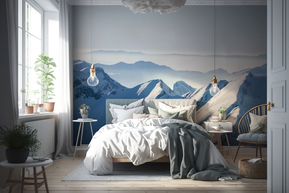 Mountains in Chamonix - f5041063 photowallpaper Wallpassion