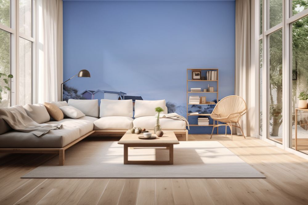 Cabana at Beach in Skane - f5450315 photowallpaper Wallpassion