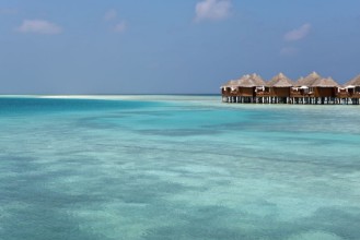 Bungalows in the Maldives - f5490121 photowallpaper Wallpassion
