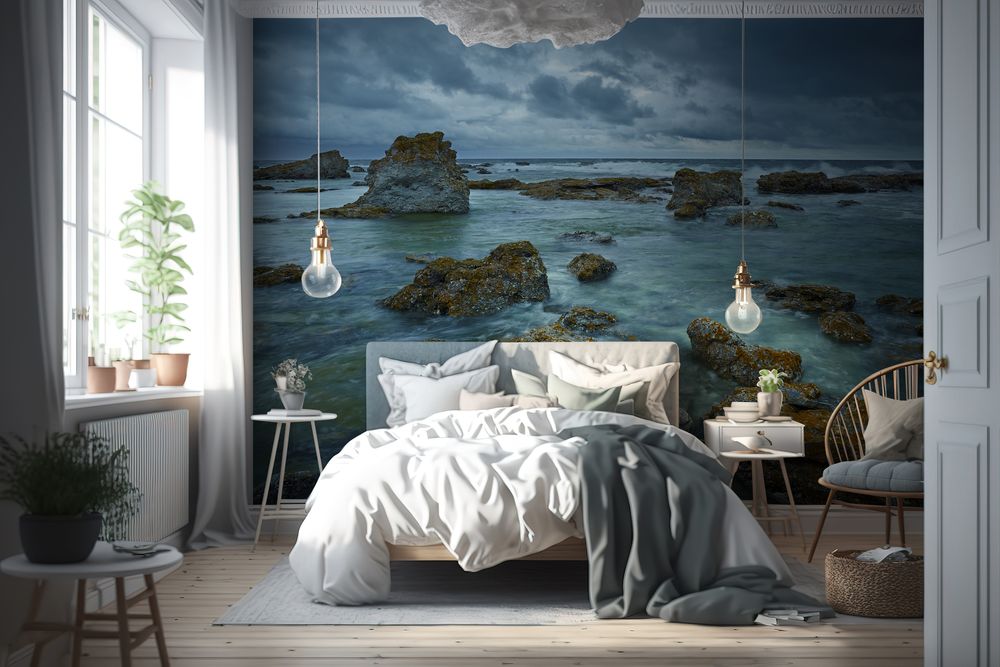 Dramatic Sky over Gotland - f5510825 photowallpaper Wallpassion