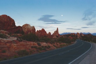 Road in Arches National Park - f7340217 photowallpaper Wallpassion