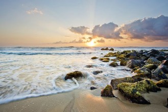 Sunset Beach in Hawaii photowallpaper Wallpassion