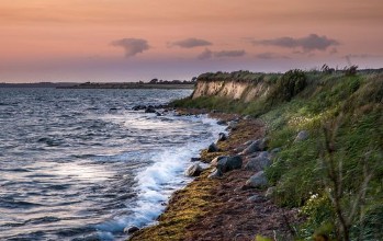 Coastline on Falster in Denmark photowallpaper Wallpassion