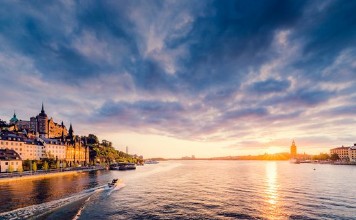 Stockholm Summer Night photowallpaper Wallpassion