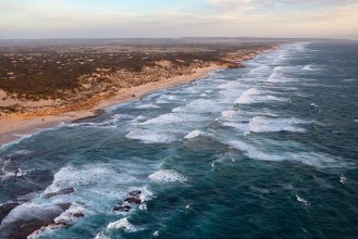 Aerial View of Coastline in Australia photowallpaper Wallpassion