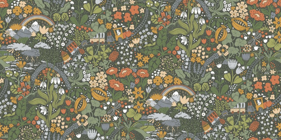 Tåget - RD29037 wallpaper Midbec