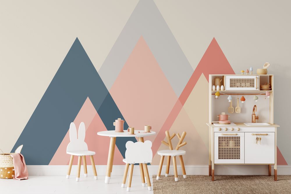 Arty Triangles photowallpaper Wallpassion