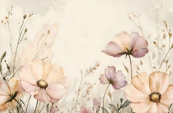 Big flowers in the sun photowallpaper Wallpassion