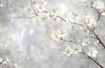 Magnolia branches photowallpaper Wallpassion