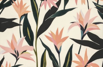 Arty flowers photowallpaper Wallpassion