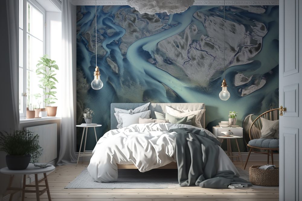 Water Abstract Pattern on Iceland photowallpaper Wallpassion