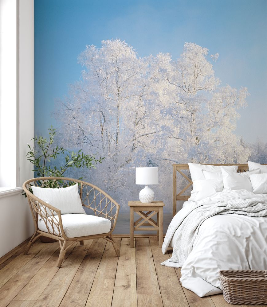 Frosty Trees by River Voxnan photowallpaper Wallpassion