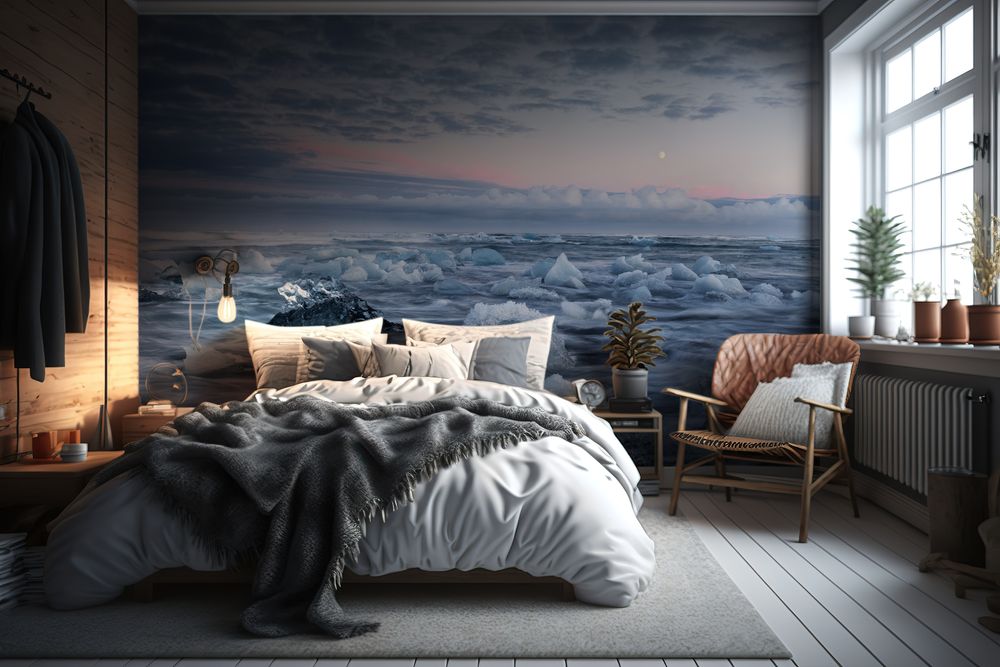 Ice Field Laki on Iceland photowallpaper Wallpassion