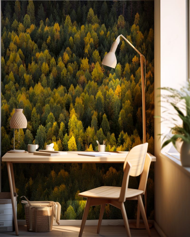Fir Trees Overhead photowallpaper Wallpassion
