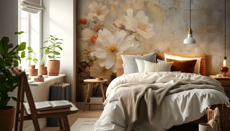 Vintage Floral with Cosmos - 2578336 photowallpaper Wallpassion