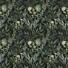 Vintage Winter Leaves photowallpaper Wallpassion