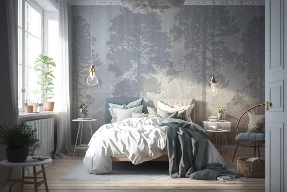 Trees in Fog photowallpaper Wallpassion