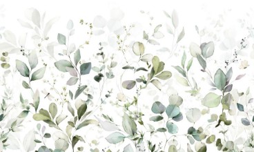 Botanic Illustration with Garden Herbs photowallpaper Wallpassion