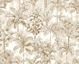 Vintage Pattern with PalmTrees photowallpaper Wallpassion