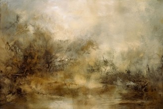 Abstract Vintage Art in Sepia Tone photowallpaper Wallpassion