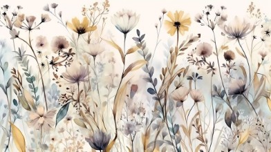 Flower Meadow in Summer photowallpaper Wallpassion