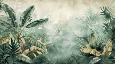 Misty Jungle photowallpaper Wallpassion