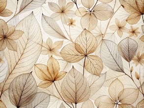 Dried flowers and leaves photowallpaper Wallpassion