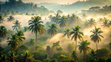 Morning Fog over the Jungle photowallpaper Wallpassion