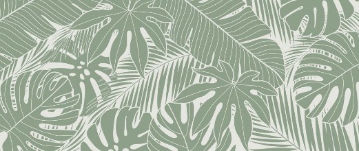 Pattern with Monstera Leaves photowallpaper Wallpassion