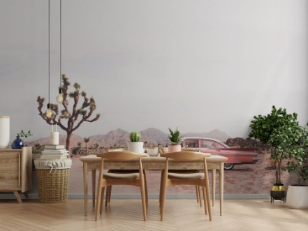 Car in the Desert photowallpaper Scandiwall