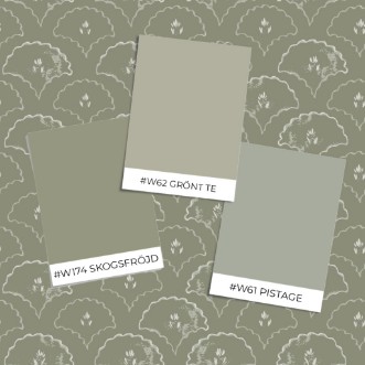 Santelah Scallops Green - 1038001-04 wallpaper Wallpassion