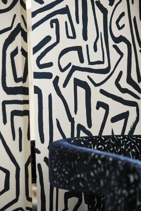 Melodic Japanese Ink/Origami - HQN2112832 wallpaper Harlequin