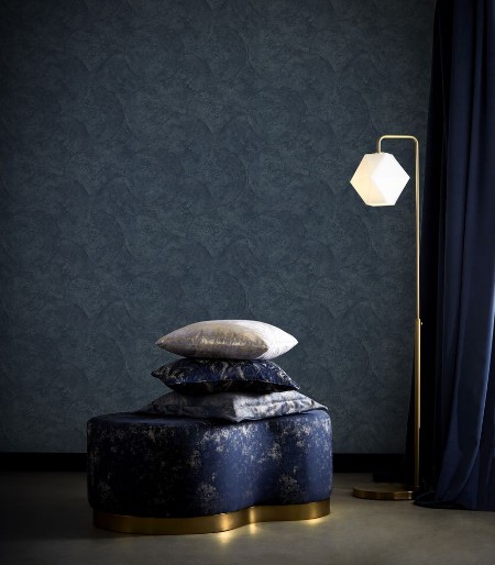 Silvan Midnight - W0209/03 wallpaper Clarke & Clarke